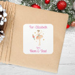 Custom Girls Nutcracker Ballet Christmas Gift Square Sticker<br><div class="desc">My Custom Girls Nutcracker Ballet Christmas Gift Square Sticker is perfect to keep track of your gifts for your children. Place on gifts and watch your little ones surprise.</div>