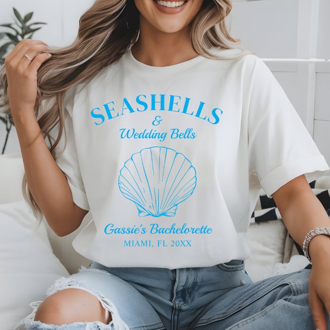 Custom Girls Trip Beach Bachelorette Party Favours T-Shirt (Creator Uploaded)