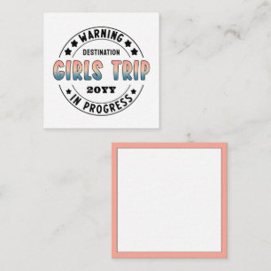 Custom Girls Trip in Progress Gradient Funny Card