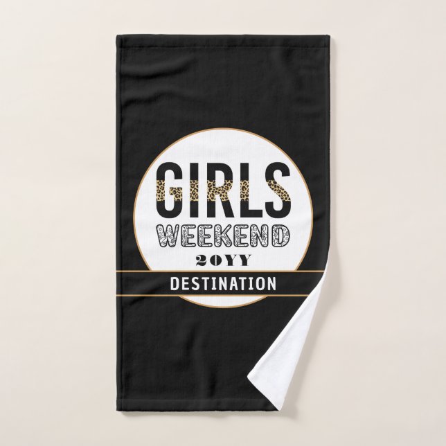 Custom Girls Week-end Girls Trip Vacances (Serviette à main)
