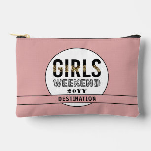 Custom Girls Weekend Girls Trip Vacation Accessory Pouch