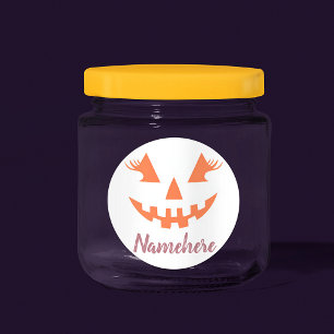 Custom Girly Jack O Lantern Pumpkin Halloween