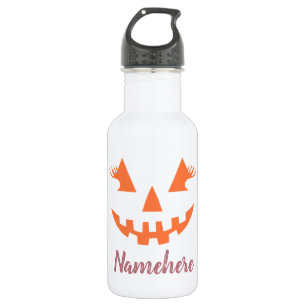 Custom Girly Jack O Lantern Pumpkin Halloween 532 Ml Water Bottle