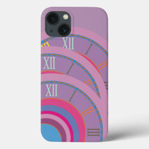 Custom girly pretty swirl circles tornado cute art iPhone 13 case