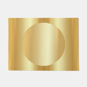 Custom Glamour Gold Look Elegant Template Modern Doormat