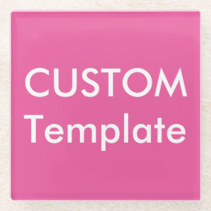 Custom Glass Coaster 4.2" Square with Rubber Feet