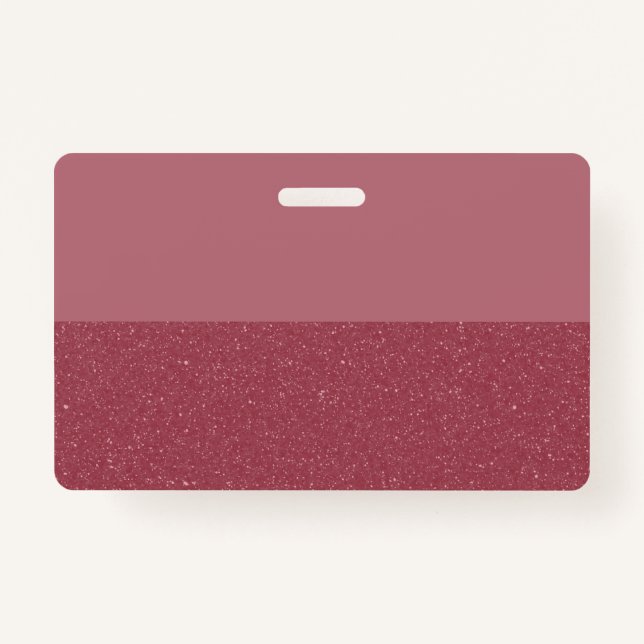 Custom Glitter Badge – Rose Gold Bottom (Front)