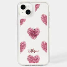 Custom Glitter Heart Case |Speck Presidio iPhone