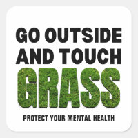Custom GO OUTSIDE TOUCH GRASS Funny Humour