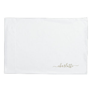 Custom Gold Bed Pillow Pillowcase