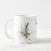 Custom Gold Botanical Eucalyptus Monogram "C"