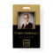 Custom Gold Business Logo Barcode Employee Photo