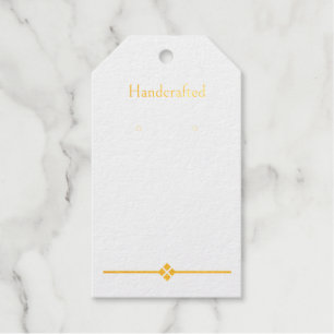 Custom Gold Diamond Hanging Earring Display Cards Gift Tags