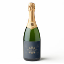 Custom Gold Filigree Food & Beverage Labels