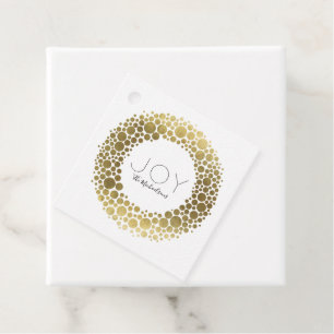 Custom Gold Foil Christmas Holiday Favour Tags