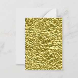 Custom gold foil effect card