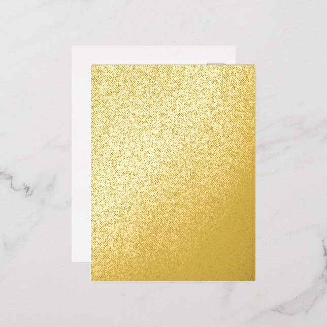 Custom Gold Foil Luxe Foil Invitation Postcard (Front/Back)