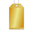 Custom Gold Glitter Look Elegant Blank Template
