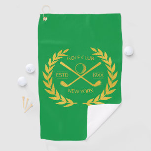 Custom Gold Golf Club Elegant Minimal Modern   Towel