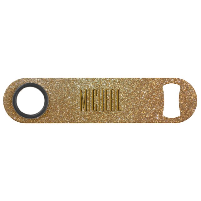 Custom Gold Look Speed Bottle Opener (Front (Horizontal))