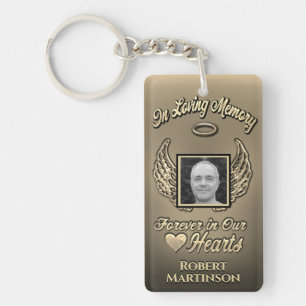 Custom Gold Memorial Wings Ajouter un Porte - clé