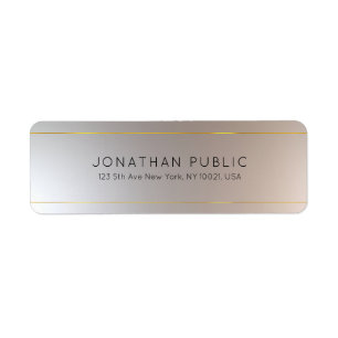 Custom Gold Silver Modern Elegant Template