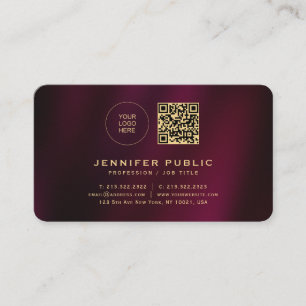 Custom Gold Text Upload Your Logo Rounded Corner Business Card