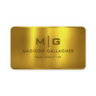 Custom Gold Yellow Metal Professional