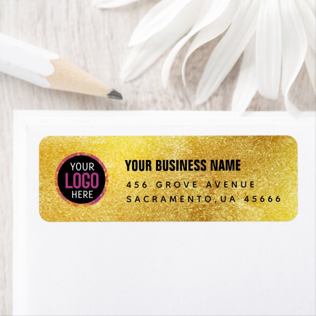 Custom golden colour  Business Logo (Insitu)