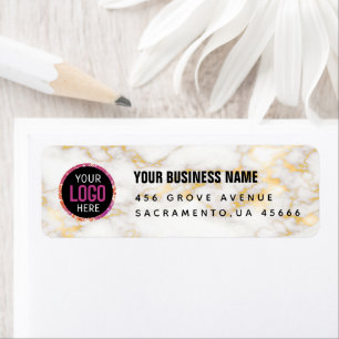 Custom golden colour  Business Logo Label
