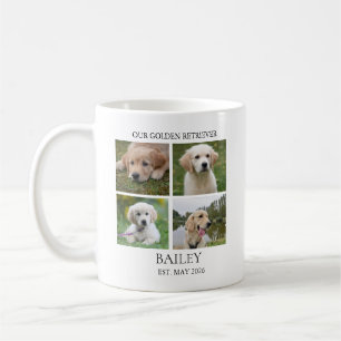 Custom Golden Retriever 8 Photo Coffee Mug 