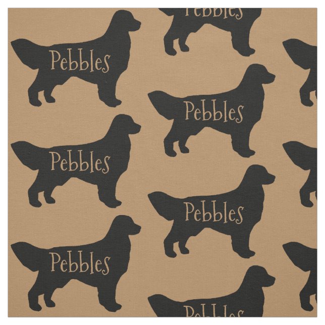 Custom Golden Retriever Dog Fabric (Swatch)