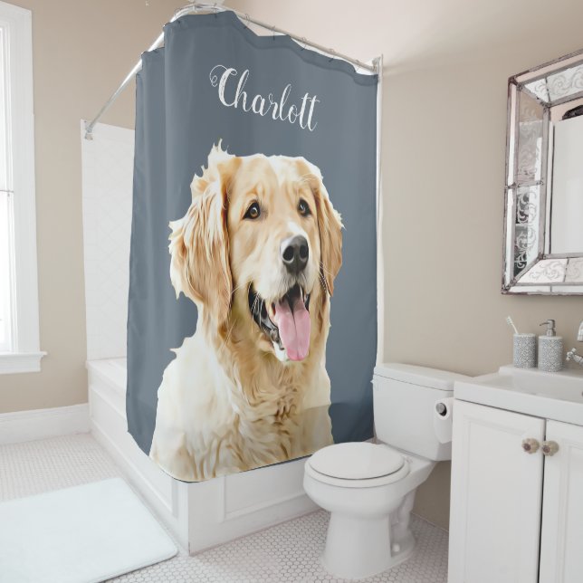 Custom Golden Retriever Dog Personalized Drawn (In Situ)