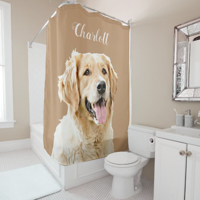 Custom Golden Retriever Dog Personalized Drawn (In Situ)