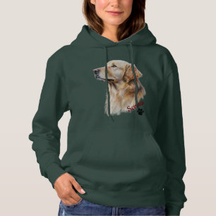 Custom Golden Retriever Personalized Pet Name Hoodie