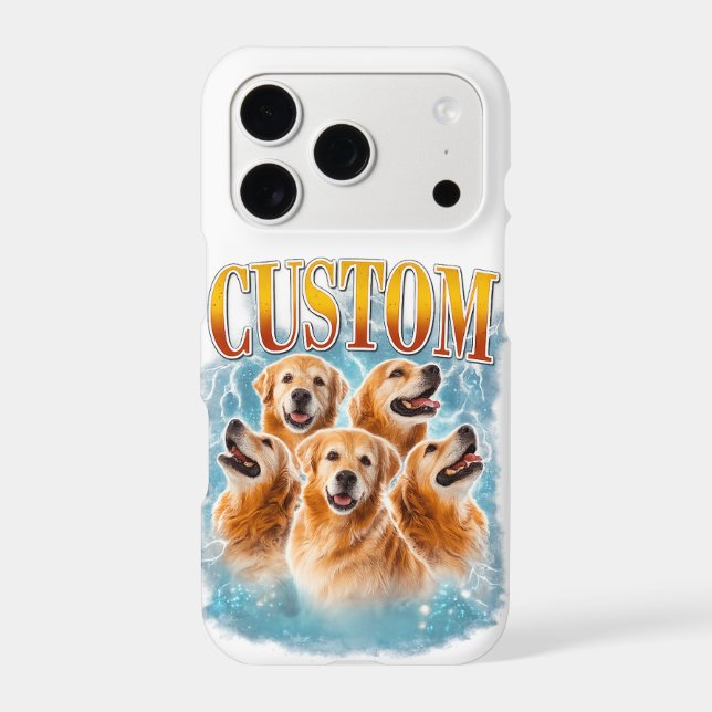 Custom Golden Retriever Phone Case 🐶 (Back)