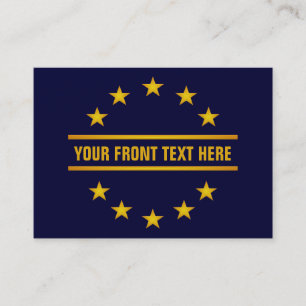 CUSTOM GOLDEN STARS business cards