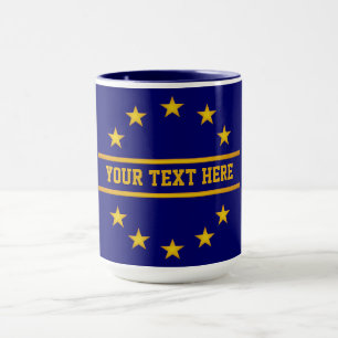 CUSTOM GOLDEN STARS mug - choose style & colour