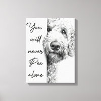 Custom Goldendoodle Canvas Wall Art