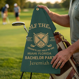 Custom Golf Bachelor PartyPersonalized Groomsmen Towel