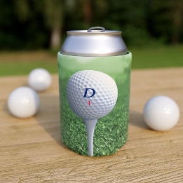 Custom Golf Ball on the Green Golfers Can Cooler