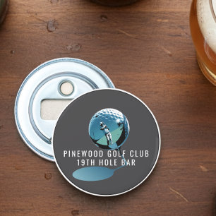 Custom Golf Bottle Opener, Personalized 19th Hole Opener
