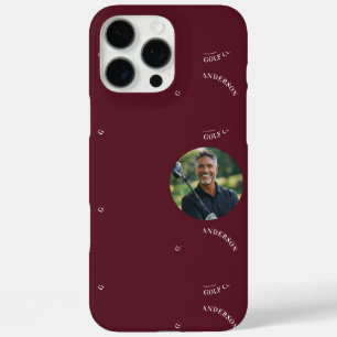 Custom Golf Club Headcover Personalized Monogram C iPhone 16 Pro Max Case