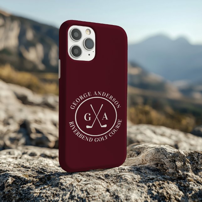 Custom Golf Club Headcover Personalized Monogram Case-Mate iPhone Case (Creator Uploaded)