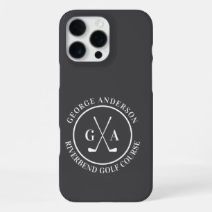 Custom Golf Club Headcover Personalized Monogram iPhone 16 Pro Max Case