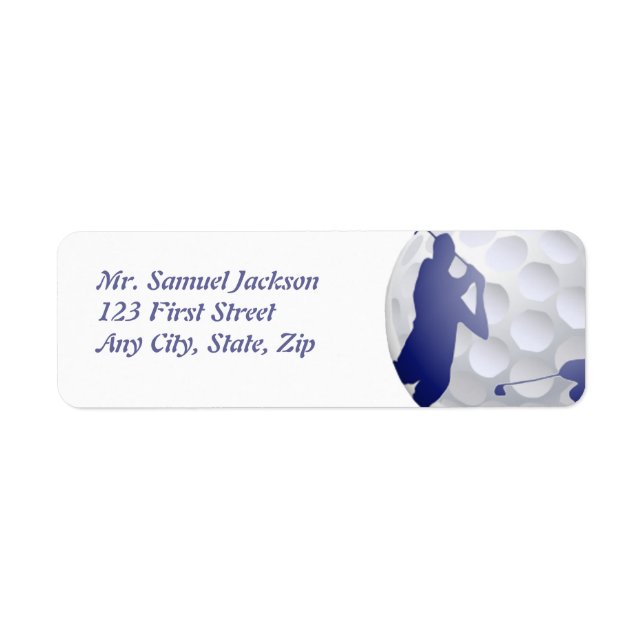 Custom Golf Design for Sport Enthusiast (Front)