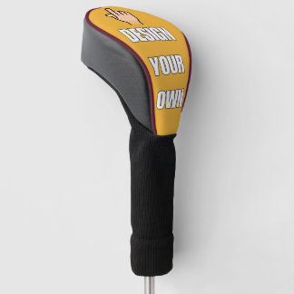 CUSTOM! Golf Driver Head Cover - Burgundy trim