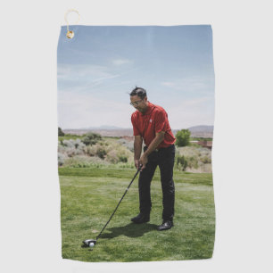 Custom Golf Golfer Photo Towel