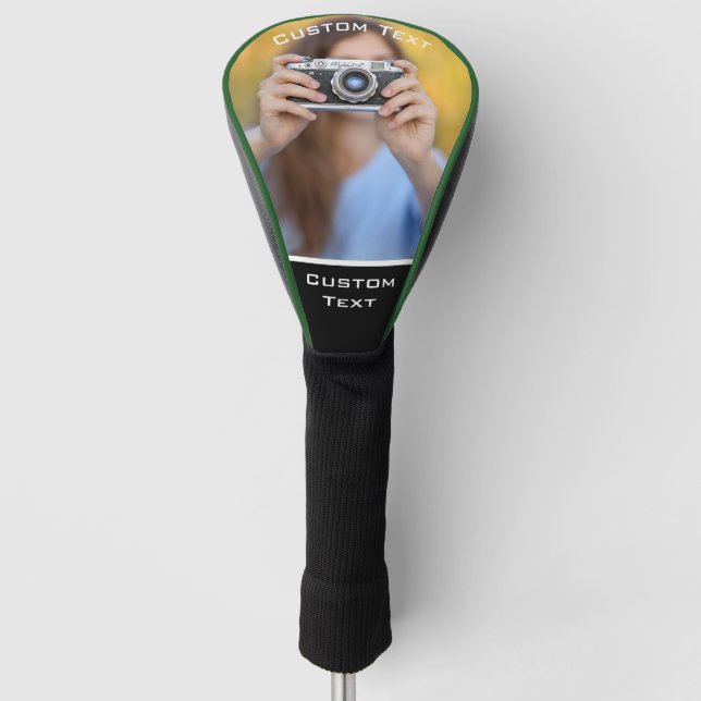 Custom Golf Head Cover – Personalized Photo Gift (Front)