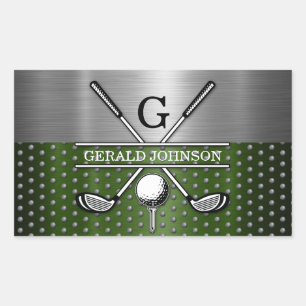 Custom Golf Monogram Design Sticker